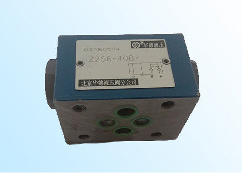 Superimposed hydraulic control check valve Z2S6